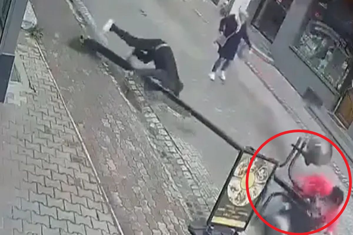 Latarnia runęła na kobietę w Nowym Targu