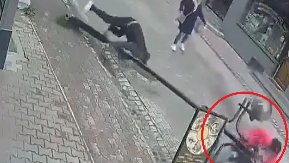 Latarnia runęła na kobietę w Nowym Targu