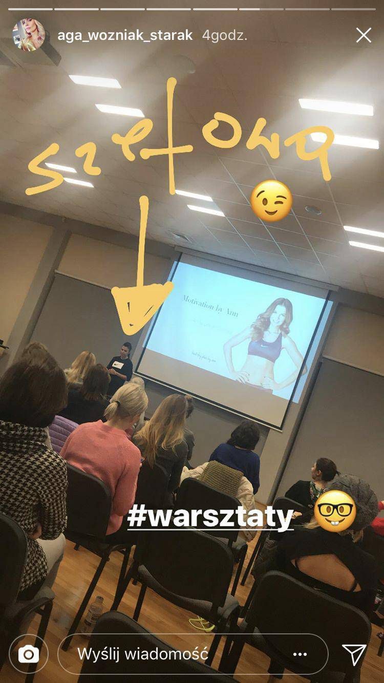 Agnieszka Woźniak-Starak bez makijażu na zimowym obozie Anny Lewandowskiej