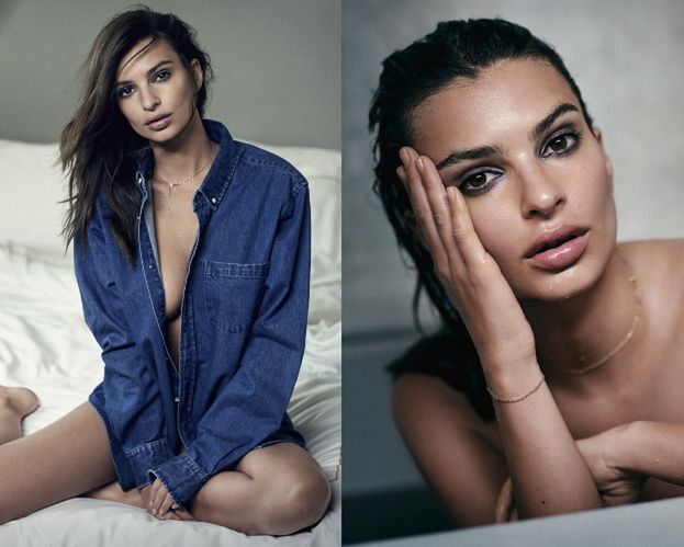 Zmartwiona Ratajkowski pozuje w wannie...