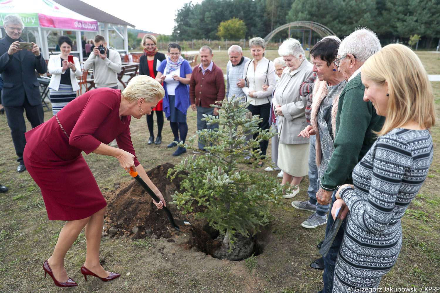 Agata Kornhauser-Duda odwiedziła pensjonariuszy Domu Seniora w Jaworznie