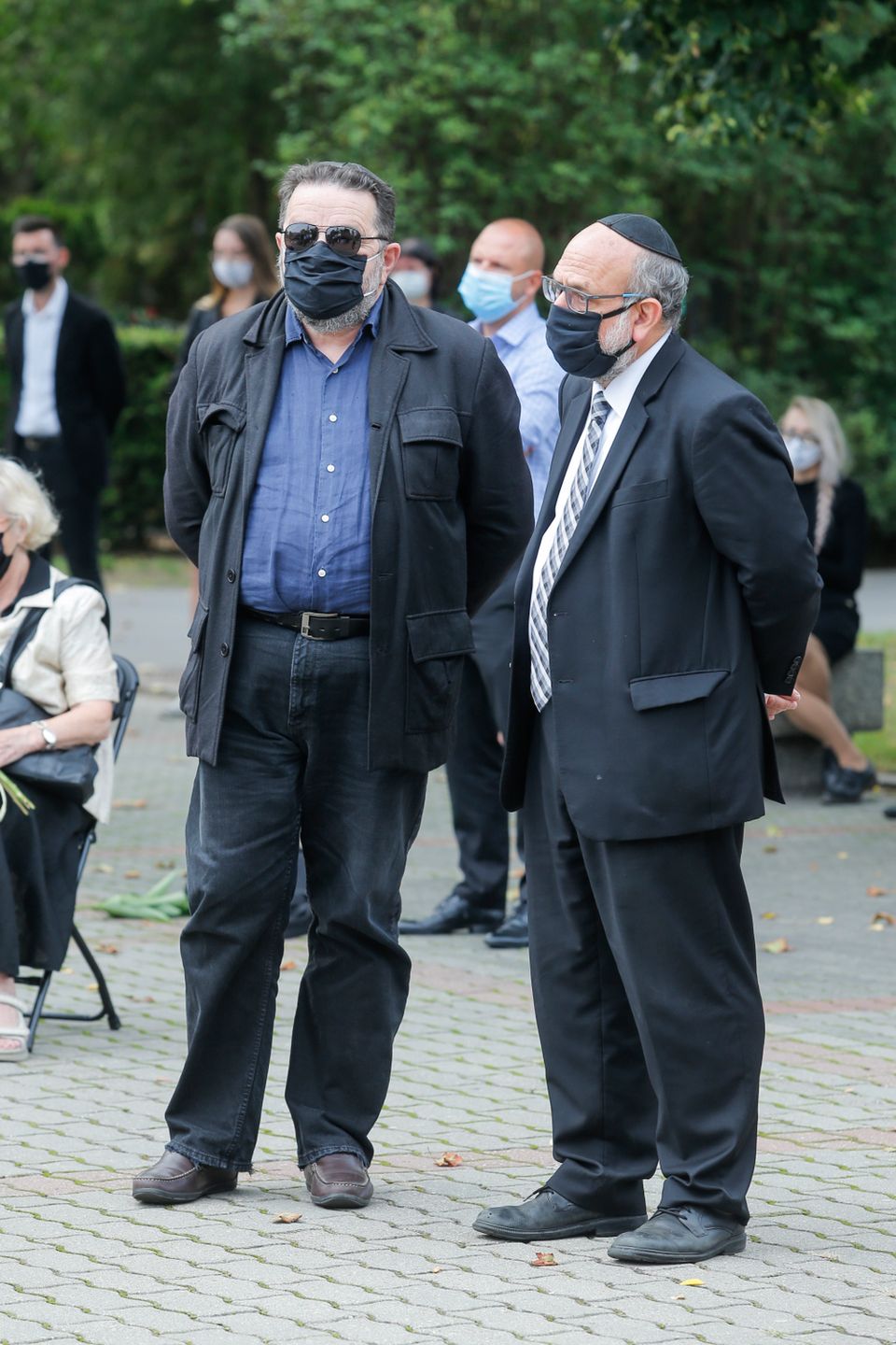 Pogrzeb Marii Janion - Rabin Michael Schudrich