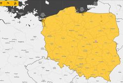 Cała Polska na żółto. Mapa ostrzeżeń IMGW