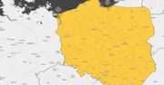 Cała Polska na żółto. Mapa ostrzeżeń IMGW