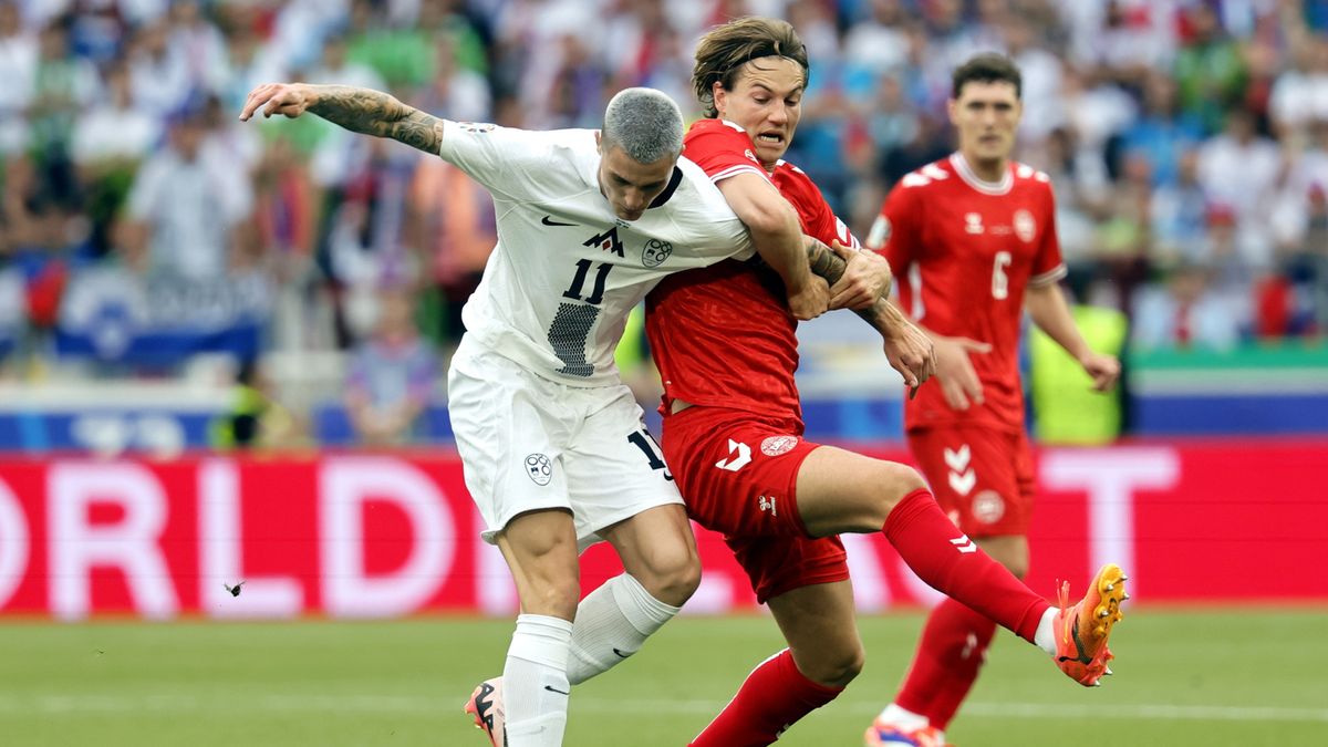 PAP/EPA / Ronald Wittek / Mecz Euro 2024: Słowenia - Dania