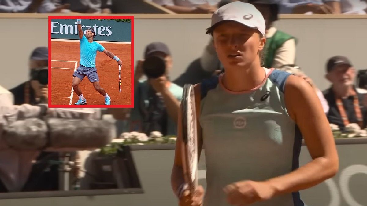 Iga Świątek i Rafael Nadal
