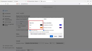 Firefox: nowe okno Kolory
