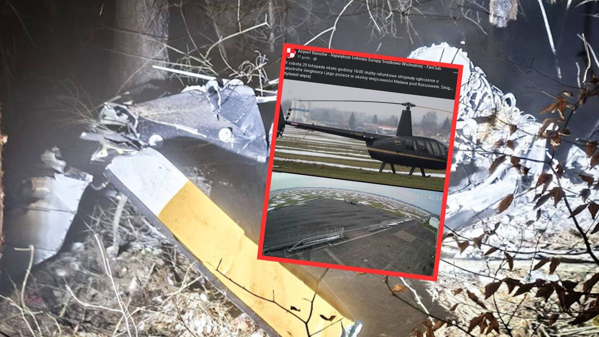 Ostatnie zdjęcie śmigłowca Robinson przed katastrofą