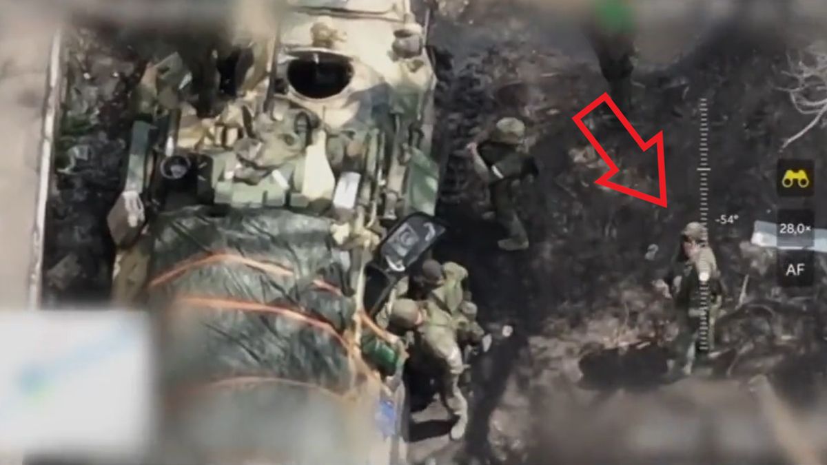 Pokazał dronowi środkowy palec. Rosjanin szybko tego pożałował 1