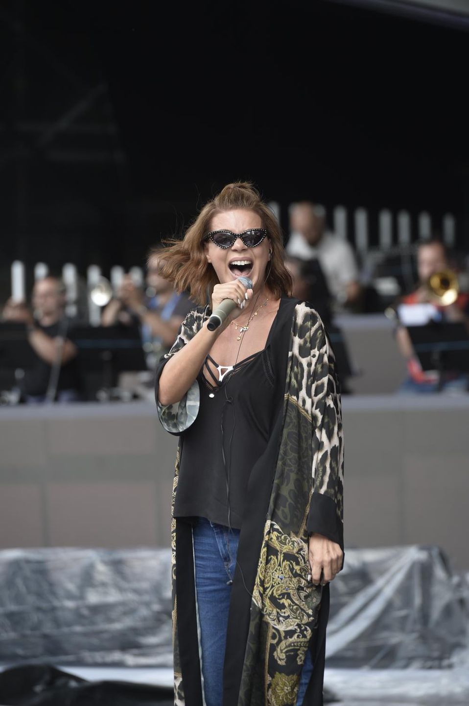 Edyta Górniak z Allanem w Opolu 2018