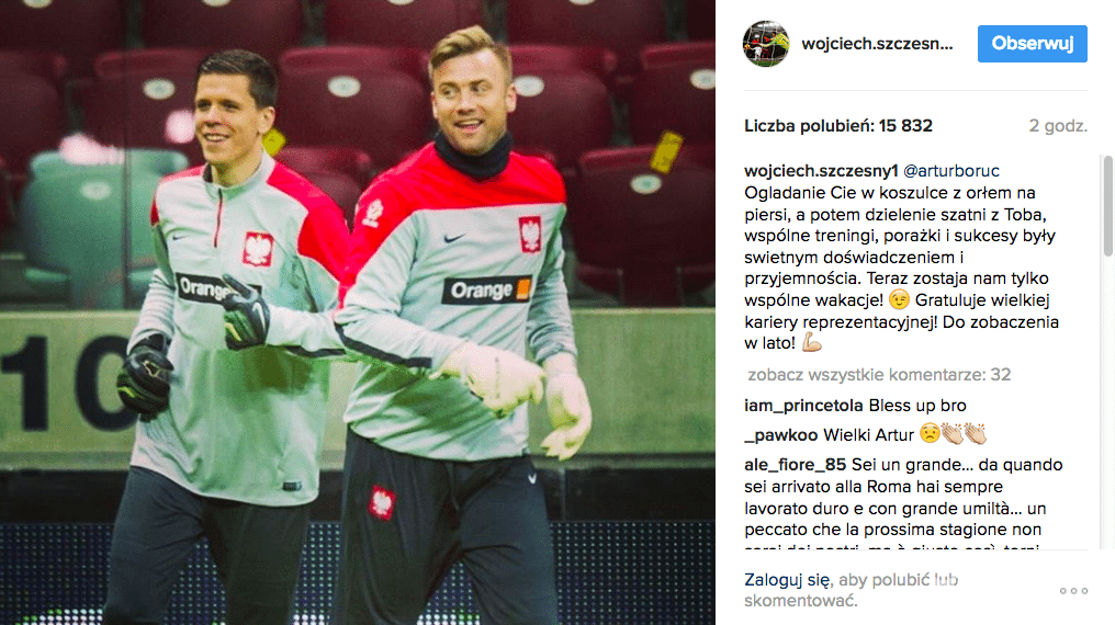 Artur Boruc odszedł z kadry. Komentuje Wojciech Szczęsny