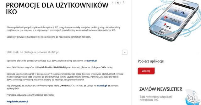 Tak wyglądała strona PKO BP jeszcze 27 sierpnia. Następnego dnia po dziwnej promocji nie było już śladu. 