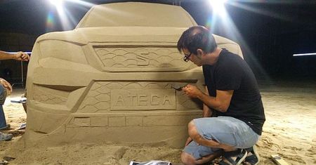 Powstał piaskowy Seat Ateca