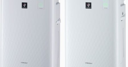 Oczyszczacze powietrza Sharp z generatorem emitującym strumień jonów