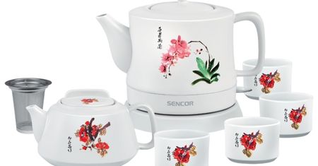 Sencor SWK 9040WH - porcelanowy zestaw do herbaty