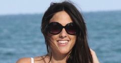 Claudia Romani na plaży