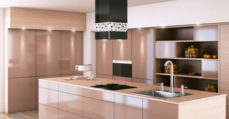 Szklany okap niczym dzieło sztuki - Ciarko KR Glass Design W