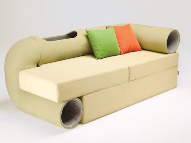 Cat Tunnel Sofa - kanapa z tunelem dla kota