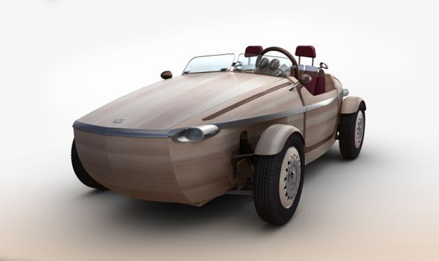 Roadster wykonany z drewna