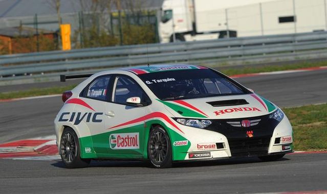 Podium Hondy na torze Monza