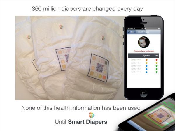 Dla nowoczesnych rodziców - elektroniczne pieluszki obsługiwane smartfonem
