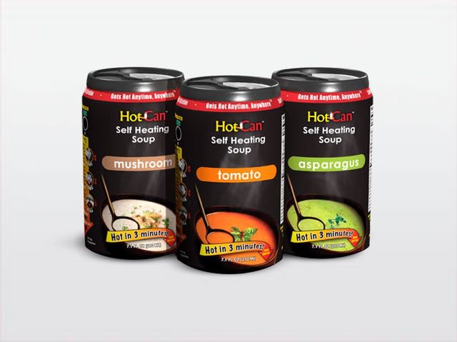 Zapomnij o gotowaniu! Puszki Hot Can same podgrzeją zupy i napoje