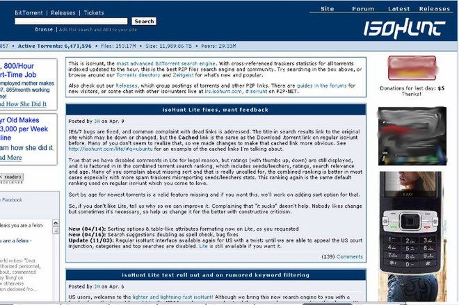 Upadł IsoHunt - kolejny z torrentowych bastionów