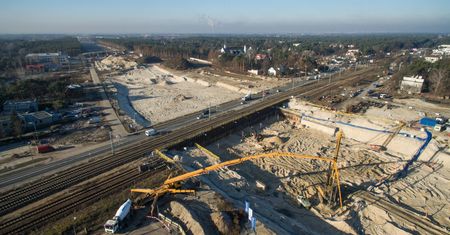 Obwodnica Warszawy z lotu ptaka. Już robi wrażenie