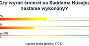 Ponad połowa Internautów sądzi, że wyrok śmierć na Husajnie zostanie wykonany