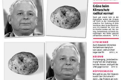 "Die Tageszeitung" znów porównuje Kaczyńskich do kartofli
