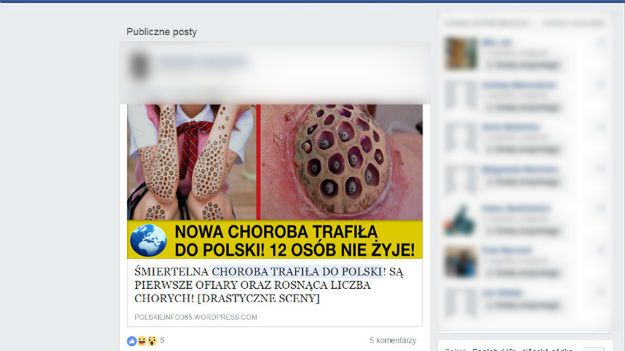 Fałszywa informacja o wirusie