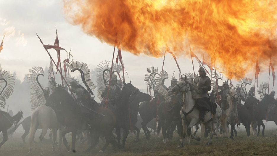 Husaria na planie zdjęciowym rosyjskiego filmu "1612"