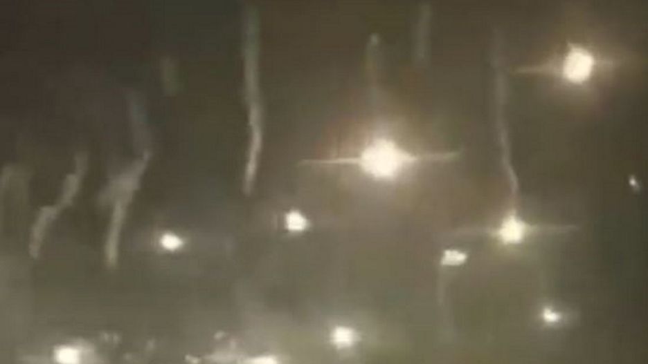 Zdjęcie kadru z filmu z ataku Rosjan na Donbas