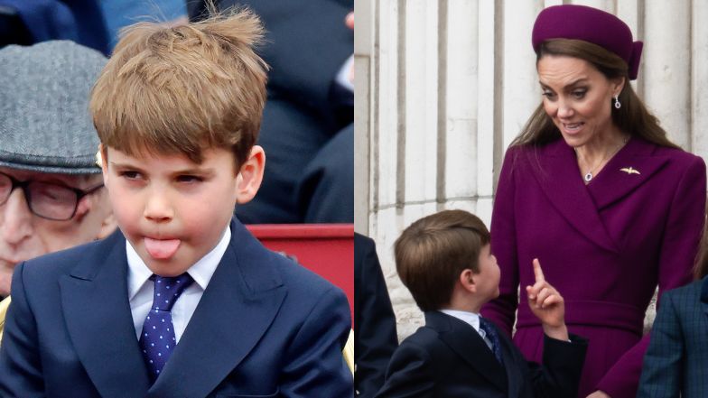 Książę Louis znów skradł uwagę na balkonie Pałacu Buckingham. Księżna Kate musiała zwrócić mu uwagę