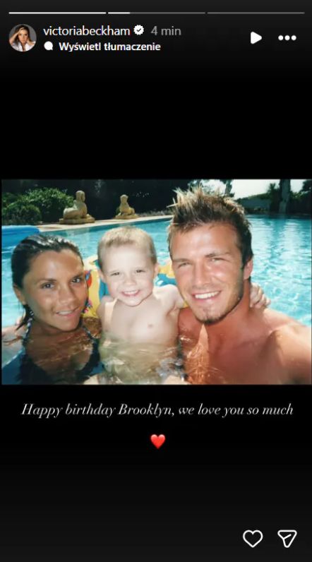 Beckhamowie składają życzenia Brooklynowi 