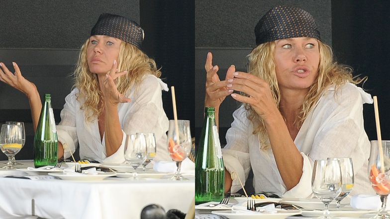 Katarzyna Wołejnio i Łukasz Jemioł na obiedzie