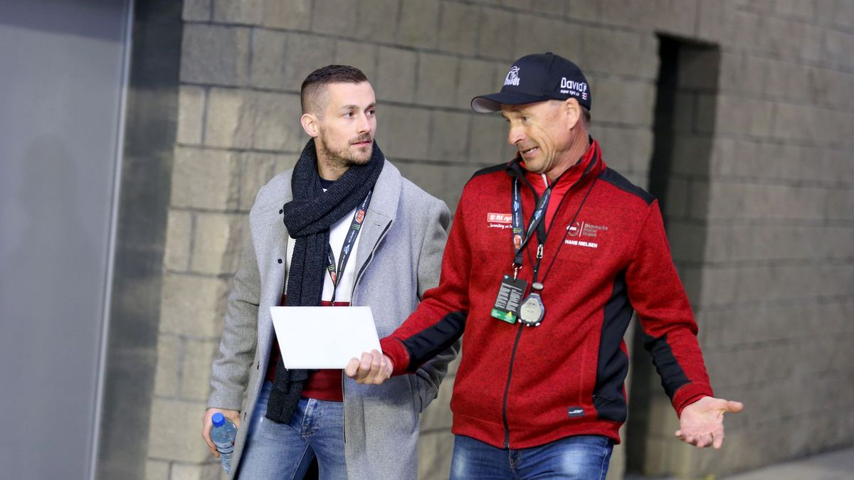 WP SportoweFakty / Łukasz Trzeszczkowski / Na zdjęciu: Leon Madsen (z lewej) i Hans Nielsen