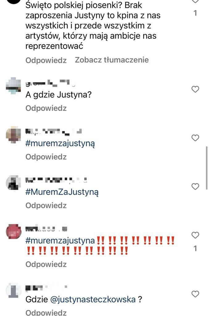 Fani Justyny Steczkowskiej bojkotują Festiwal w Opolu