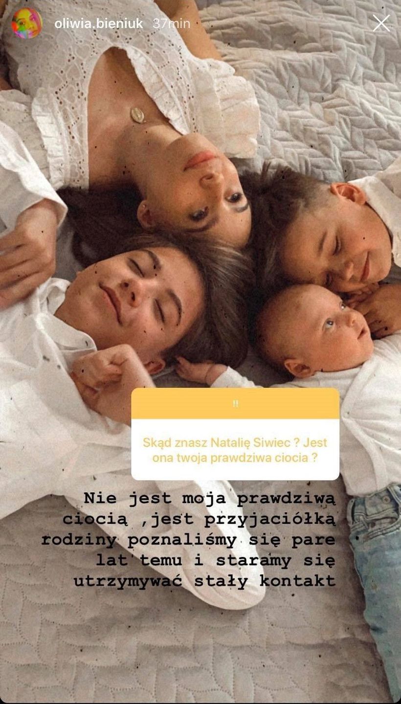 Oliwia Bieniuk komentuje relację z Mateuszem Raduszewskim