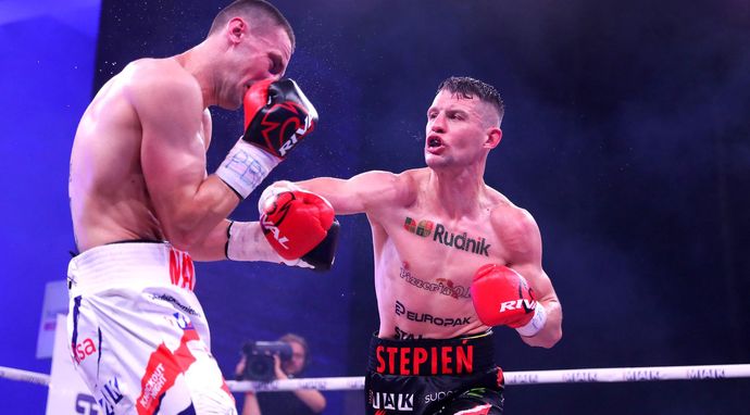 Boks: Babilon Boxing Show w Żyrardowie - waga półciężka: Paweł Stępień - Łukasz Stanioch 31.01.2025