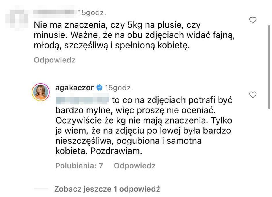 Odpowiedzi Agnieszki Kaczorowskiej