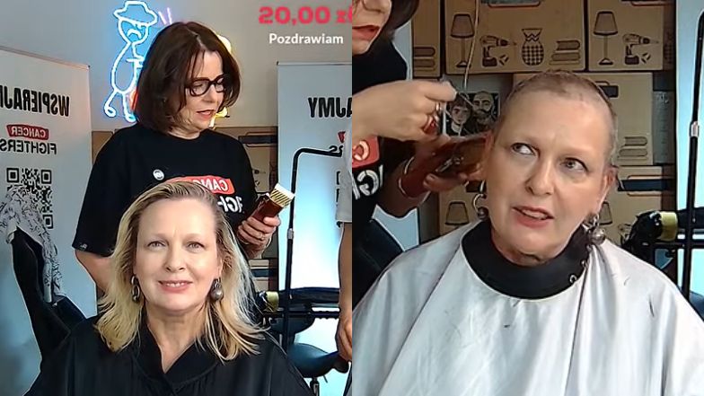 Katarzyna Nosowska też ogoliła się na streamie