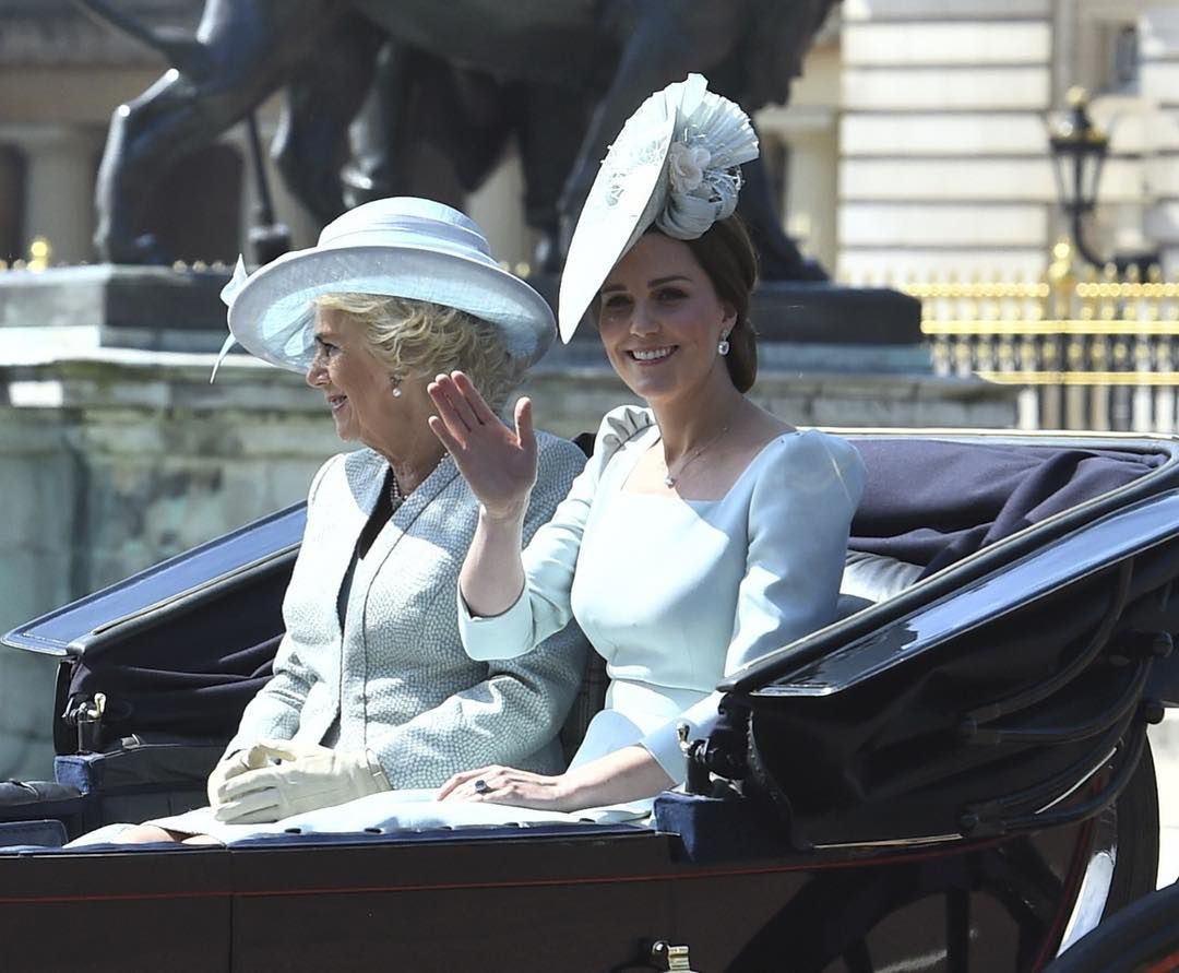 Księżna Kate i księżna Camilla  - Trooping the Colour 2018