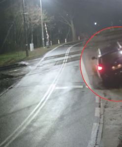 Kierowca wbił się w rogatki. Mocne nagranie z przejazdu kolejowego na Mazowszu