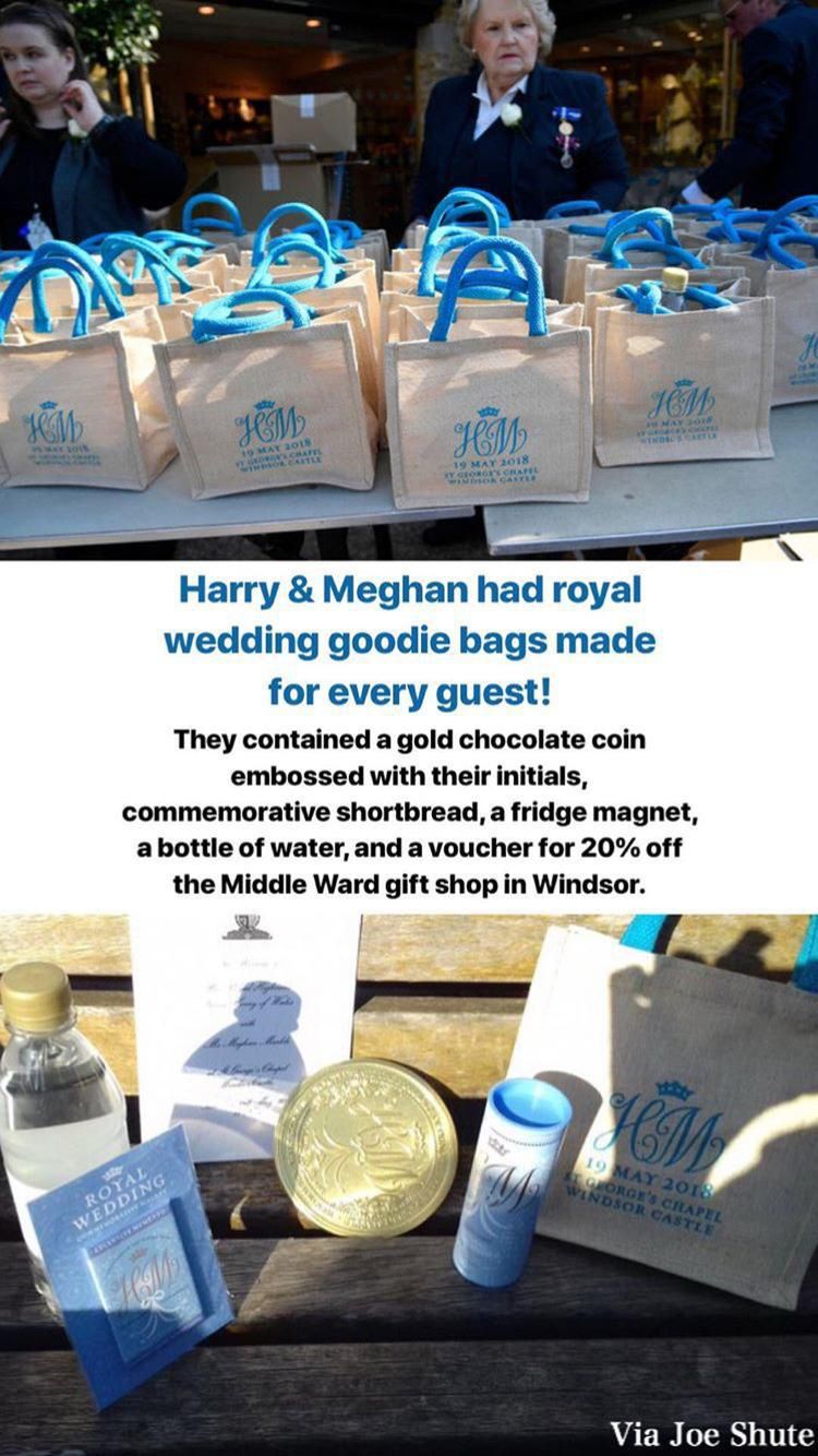 Zawartość torby z prezentami dla gości na ślubie Meghan Markle i księcia Harry'ego