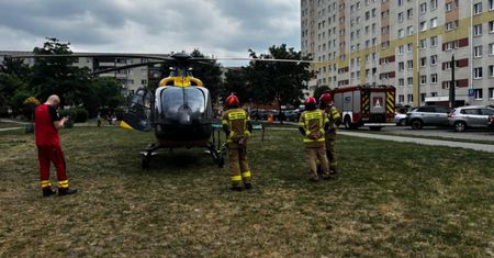 Wypadła z 11. piętra. W takim stanie jest 5-latka z Włocławka