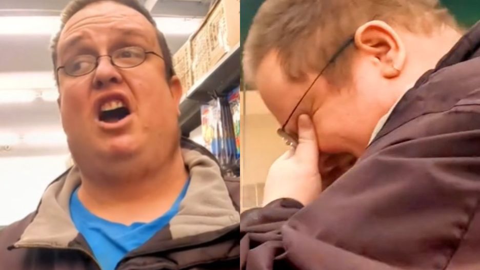 Influencer zaskoczył mężczyznę w sklepie