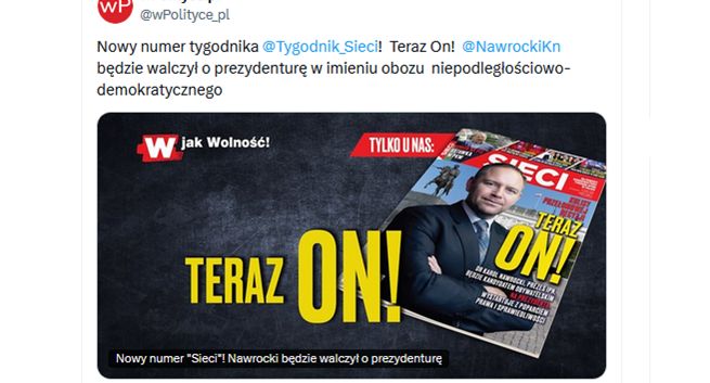 wPolityce ogłasza przed Kaczyńskim kandydata na prezydenta