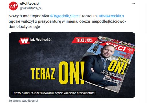wPolityce ogłasza przed Kaczyńskim kandydata na prezydenta