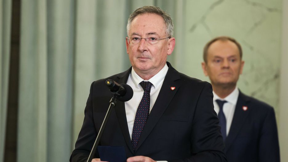 Minister kultury Bartłomiej Sienkiewicz i premier Donald Tusk